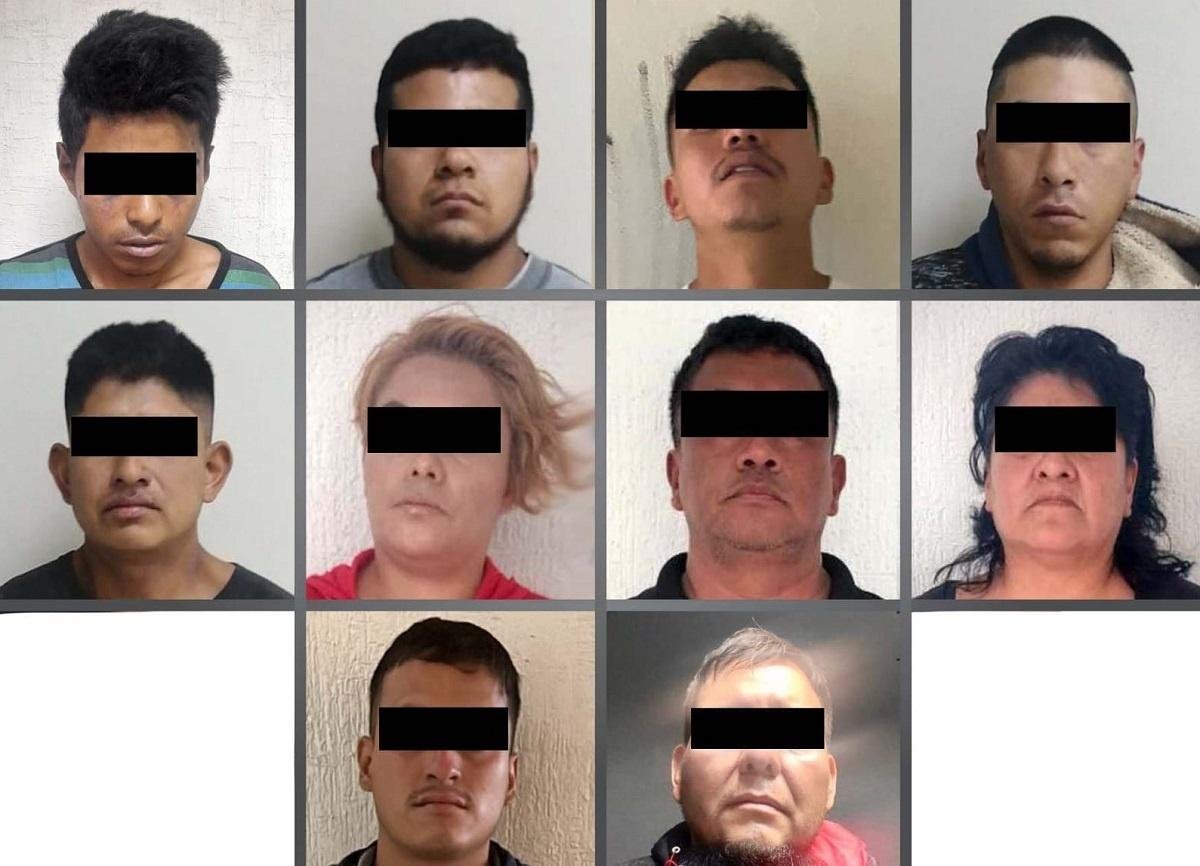 Vinculan a 10 sujetos acusados por robo en los municipios de Chalco e Ixtapaluca