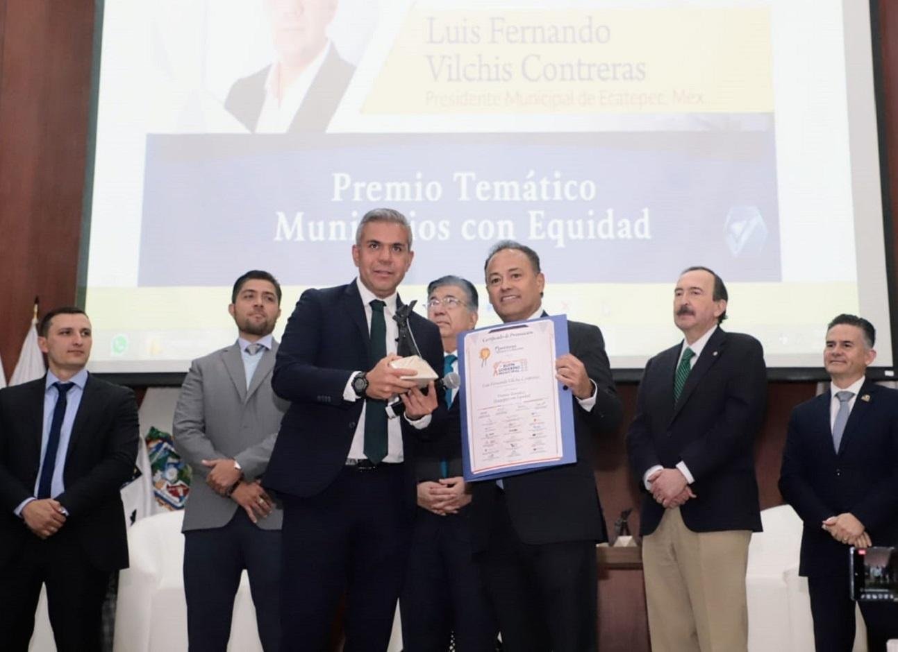 Ecatepec recibe premio nacional por protección a mujeres y combate a la violencia de género
