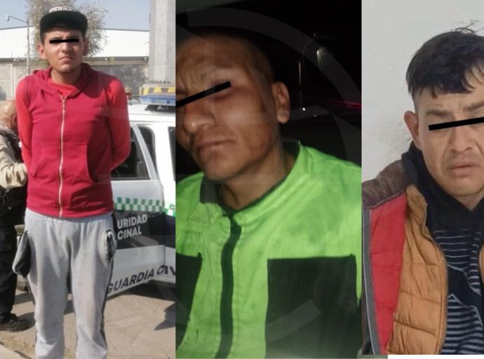 Detienen a Sospechosos de Robo en Tecámac