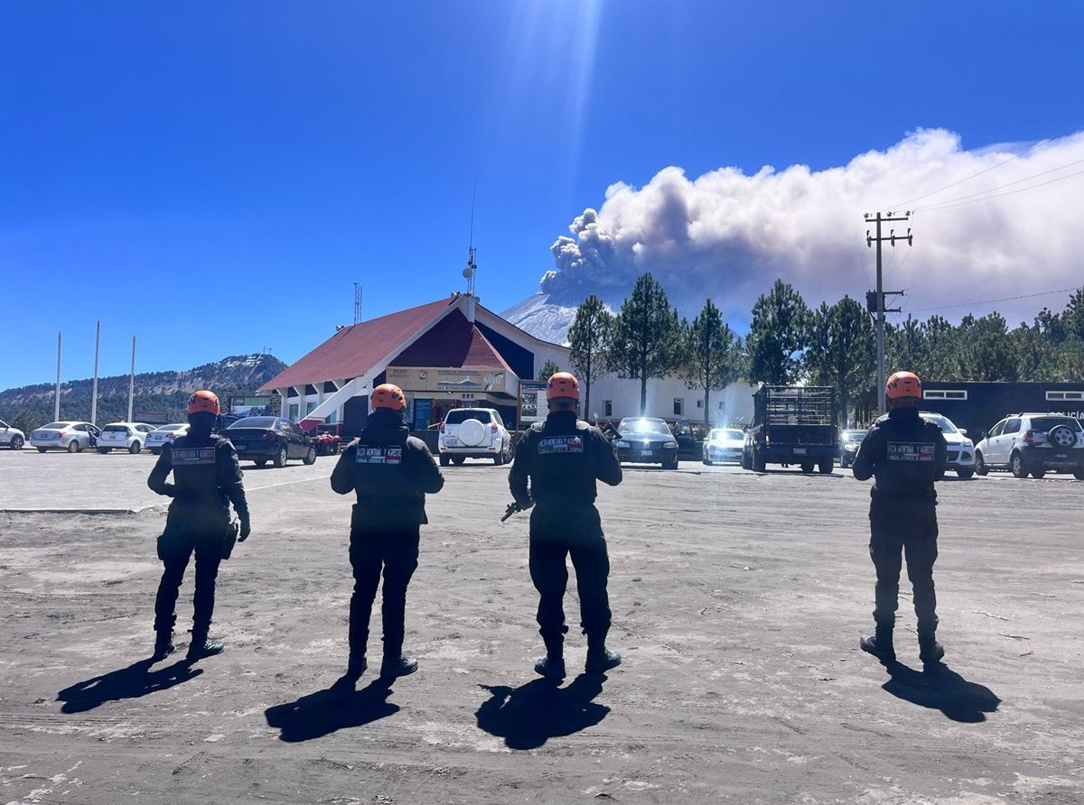 Operativo de Seguridad ante Actividad del Volcán Popocatépetl