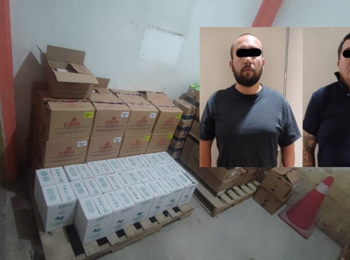 Detenidos Dos Hombres y Recuperada Más de una Tonelada de Mercancía Robada