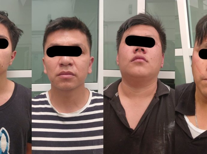 Detenidos Cuatro Sospechosos Involucrados en Asalto y Agresión a Policías