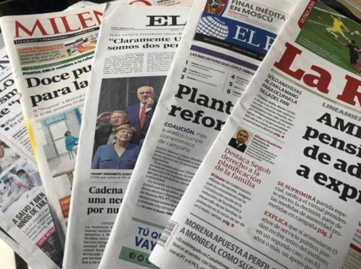 Primeras Planas de Periódicos Nacionales Lunes 13 de Mayo 2024