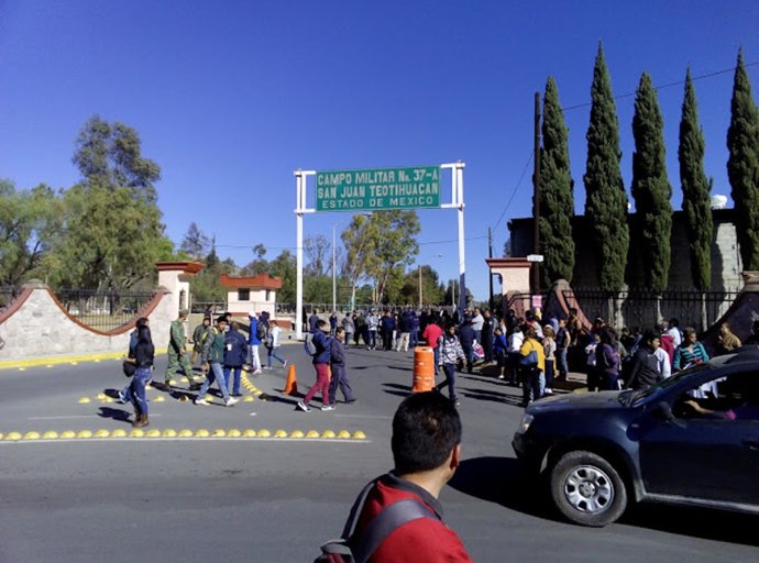Conviven Civiles y Militares en San Juan Teotihuacán: Primer Paseo Dominical de 2024