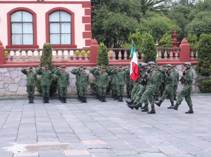 Ceremonia de Bienvenida a los Soldados del Servicio Militar Nacional en Teotihuacán