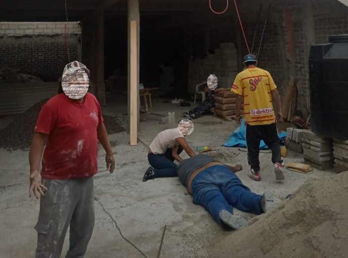 Fallece albañil tras caer de andamio en Ecatepec