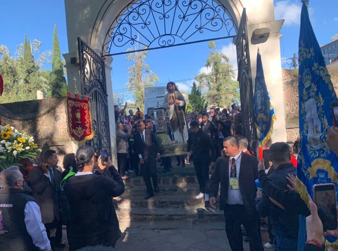 Llegan a Teotihuacán las reliquias de San Judas Tadeo, patrono de las causas desesperadas