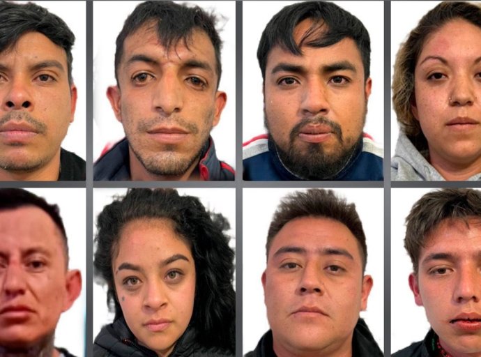 Condenan a ocho integrantes de célula delictiva vinculada a grupo criminal de Michoacán en Edomex