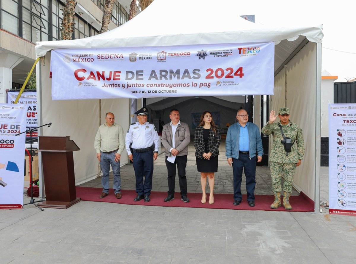 Texcoco se suma al &quot;Canje de armas 2024&quot; para fomentar la seguridad