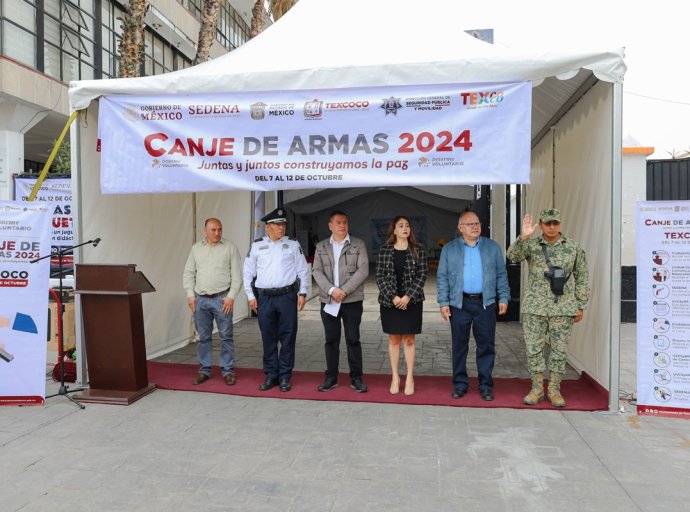 Texcoco se suma al "Canje de armas 2024" para fomentar la seguridad