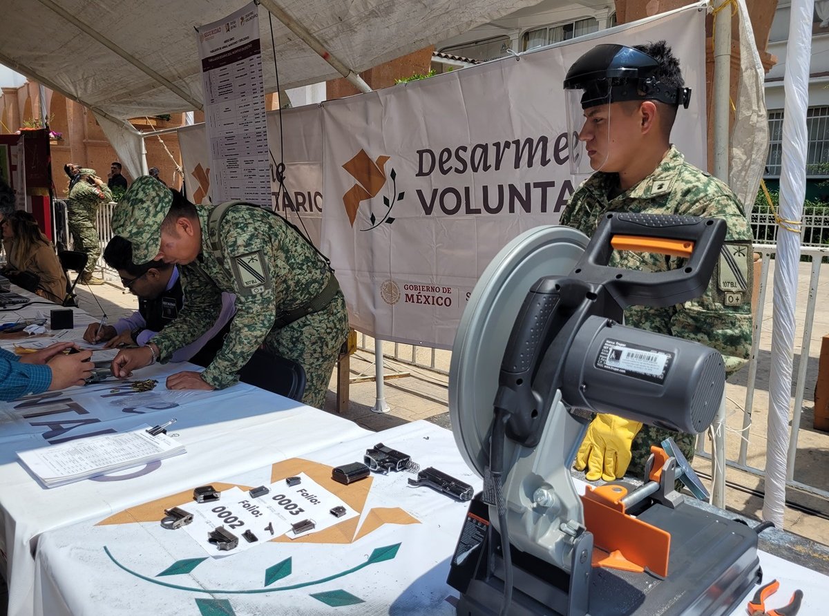 Más de 260 armas retiradas de circulación en el Estado de México mediante campaña de canje