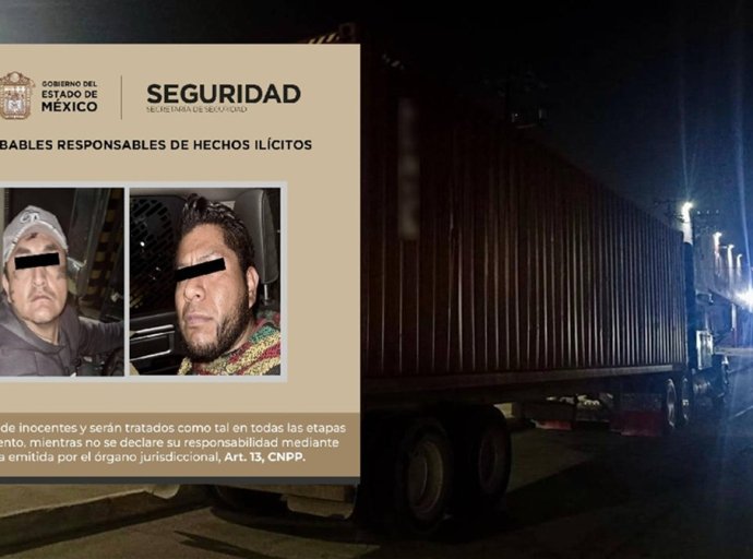 Recuperan en Acolman Plataforma Robada hay dos Detenidos los Involucrados