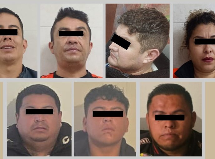 Operativo conjunto aseguran siete detenidos y rescatan a víctima en Acolman