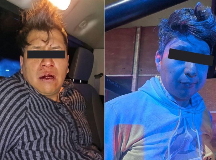 Detienen a dos hombres por robo de vehículo en Tlalnepantla