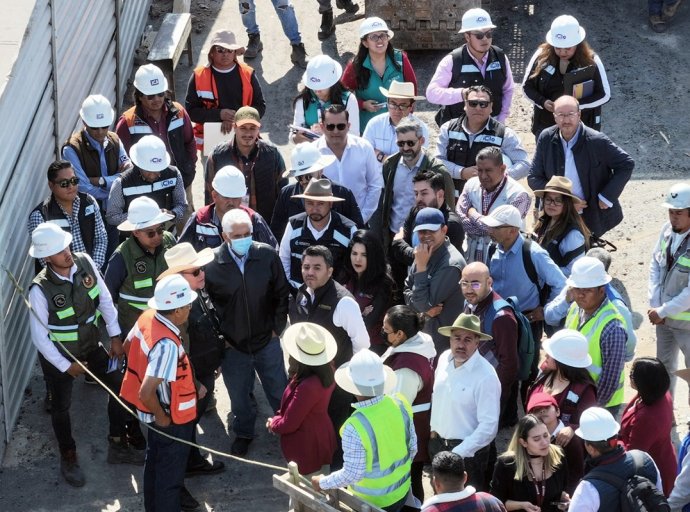 Gobierno federal y local impulsan obras contra inundaciones en Chalco