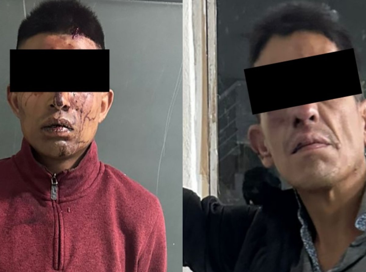 Detienen a dos presuntos asaltantes de transporte público en Ecatepec