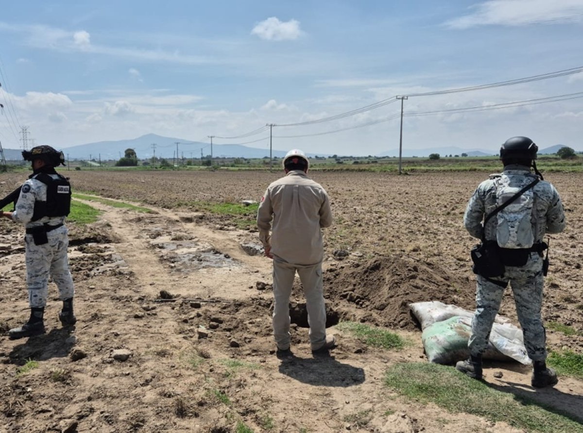 Detectan toma clandestina de hidrocarburo en Axapusco durante operativo conjunto