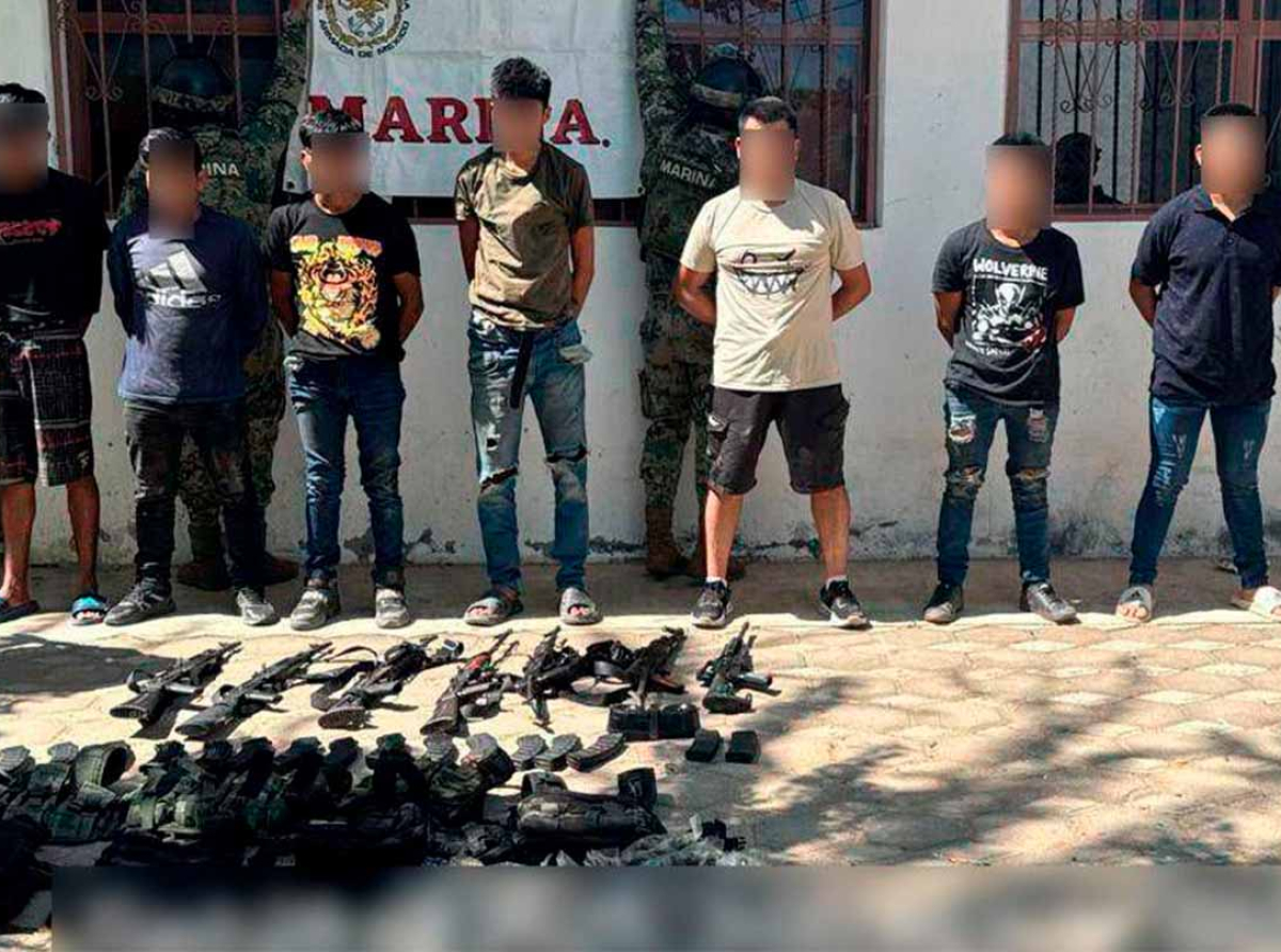 Detienen a siete presuntos criminales en Coyuca de Benítez