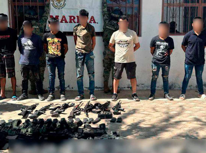 Detienen a siete presuntos criminales en Coyuca de Benítez