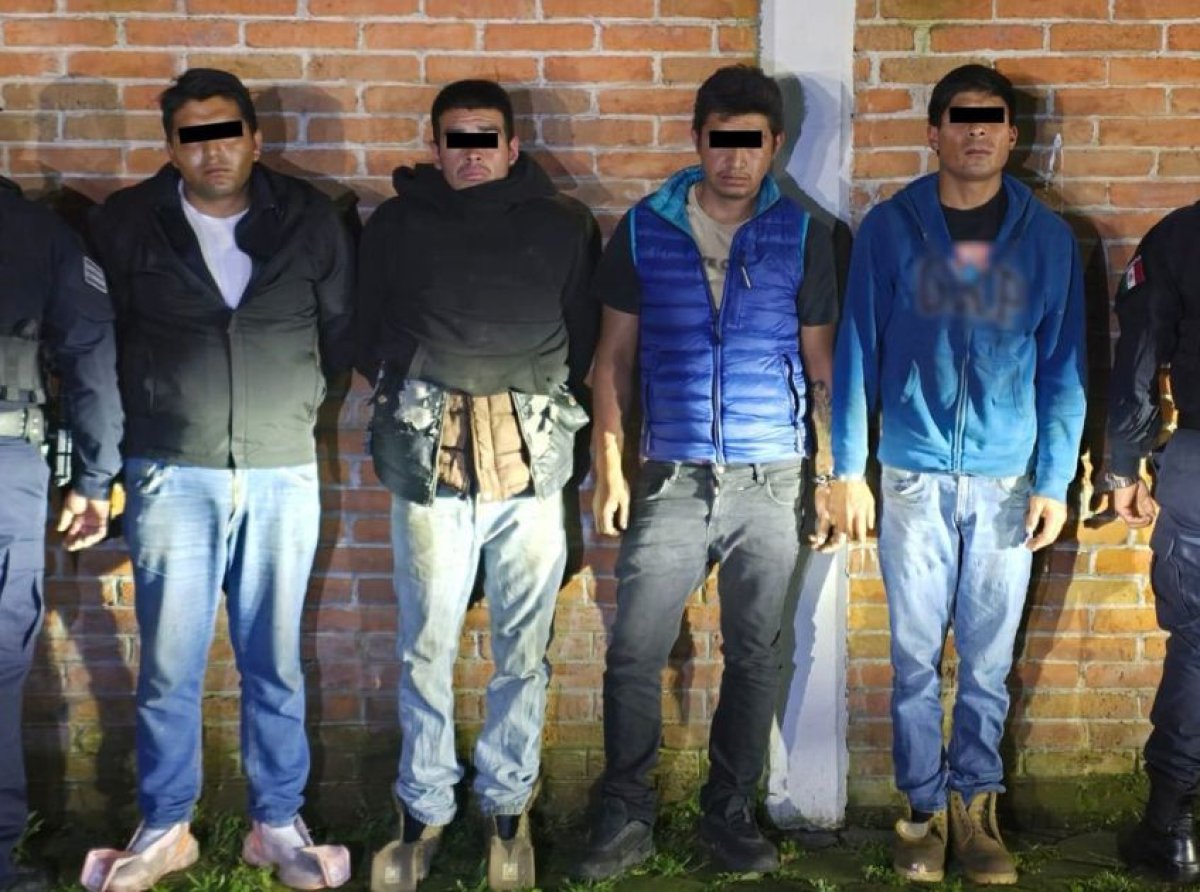 Detiene SSEM a cuatro hombres por robo con violencia