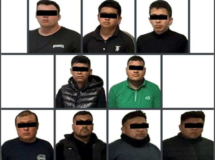 Vinculan a proceso a nueve hombres por extorsión en Ecatepec