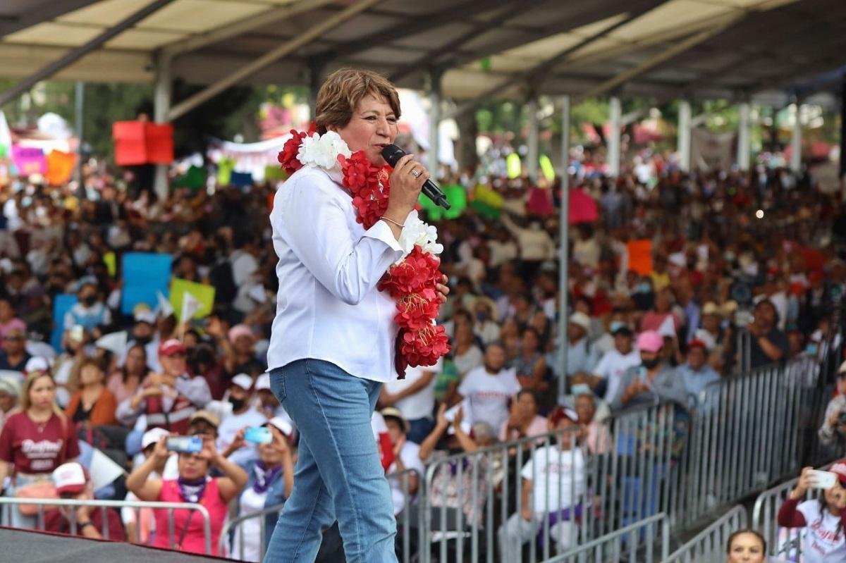 Más de 80 mil mexiquenses en Ixtapaluca, Chalco y Valle de Chalco aclaman a Delfina Gómez tras su triunfo en el debate